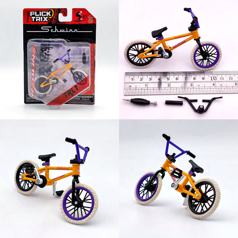 Premium Diecast Finger Bike FLICK TRIX - Miniature BMX Toy Bicycle Model for Kids & Collectors - Perfect Gift for Birthday, Party Favors & Desk Decor