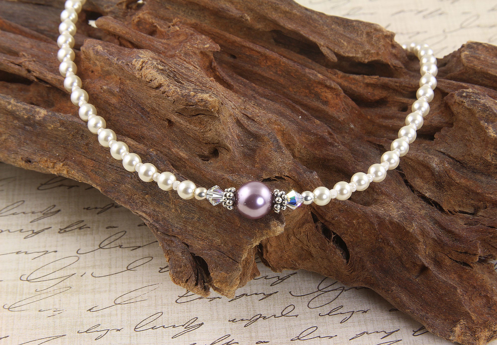 Elegant Mauve Pearl Beaded Anklet for Women - Dainty Adjustable Ankle Bracelet - Boho Beach Wedding Jewelry Gift for Her - Perfect for Summer, Vacations & Special Occasions