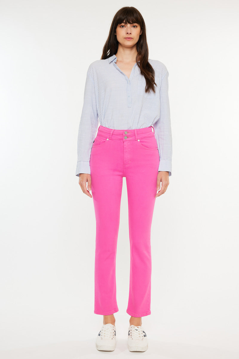 Cadence Ultra High Rise Slim Straight Leg Jeans for Women - Stretchy Denim Pants with Tummy Control - Perfect for Work, Casual Wear & Night Out