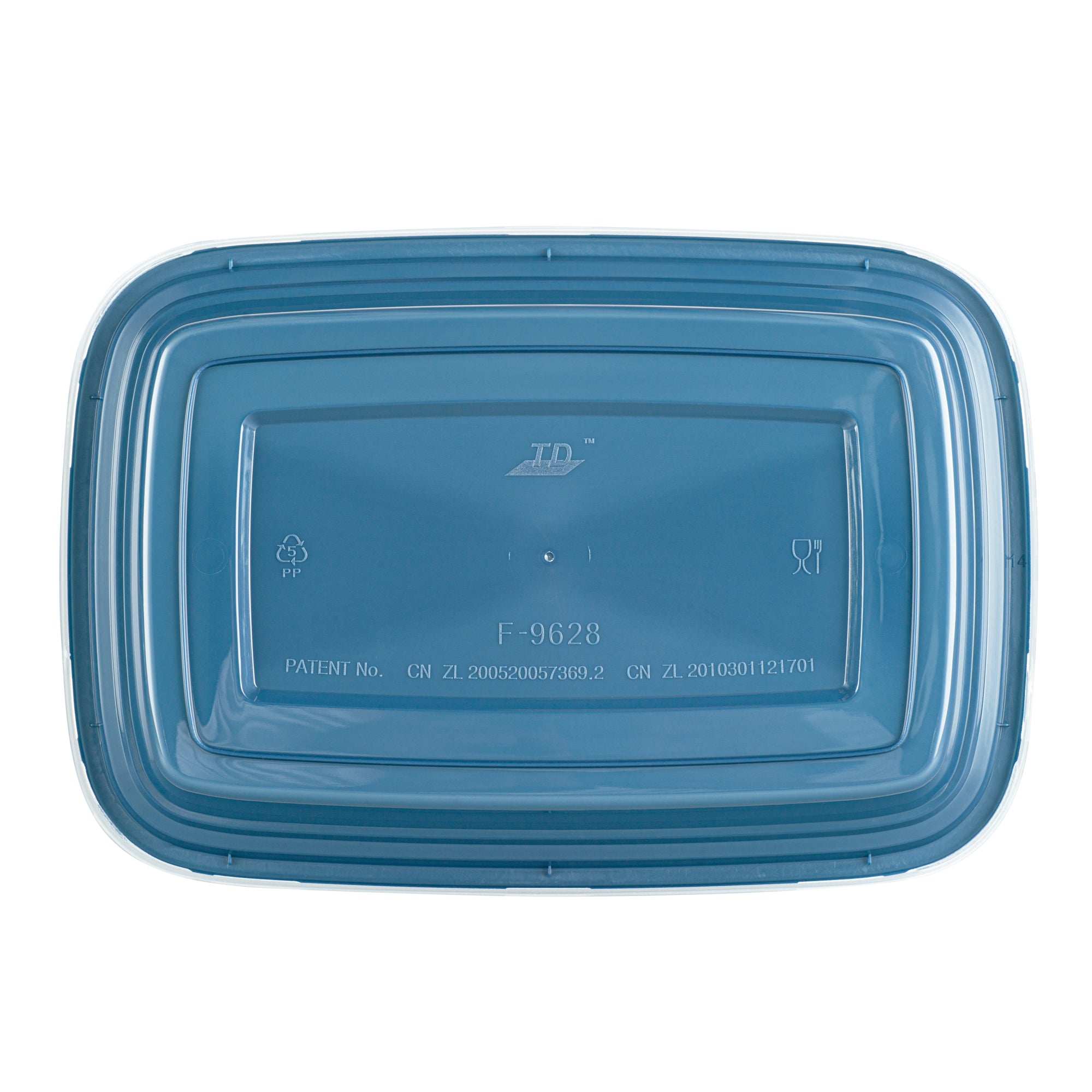 28oz Rectangle Plastic Food Storage Containers with Clear Lids - Microwave Safe To-Go Boxes (8.75