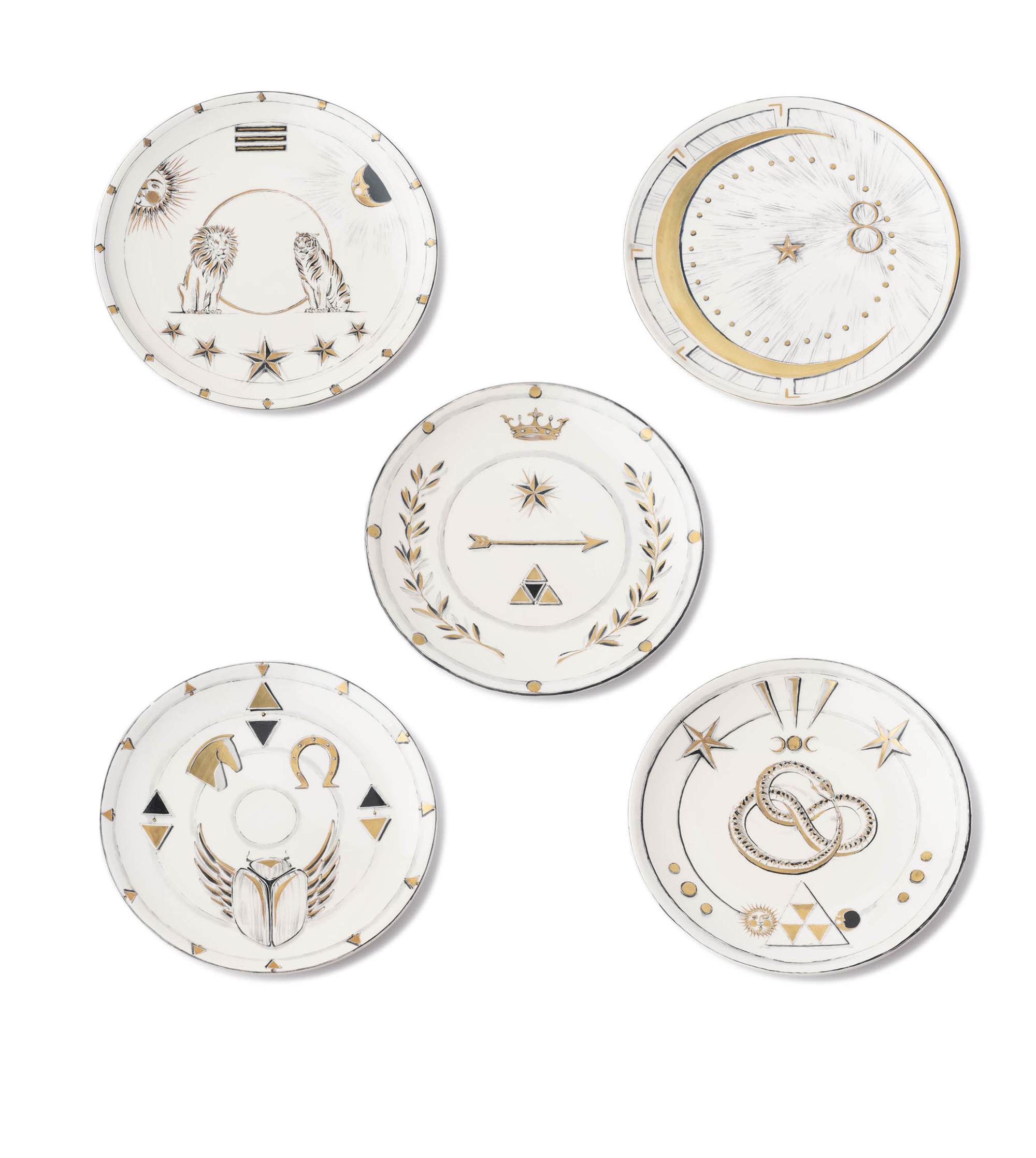 Tenet Dessert Plate Set - Elegant 6-Piece Ceramic Appetizer Plates for Cake, Cookies & Pastries - Perfect for Dinner Parties, Tea Time & Home Decor