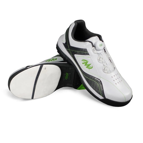 Motiv Men's Propel FT Bowling Shoes - White/Carbon/Lime (Right Hand) | Perfect for League Play & Tournament Bowling