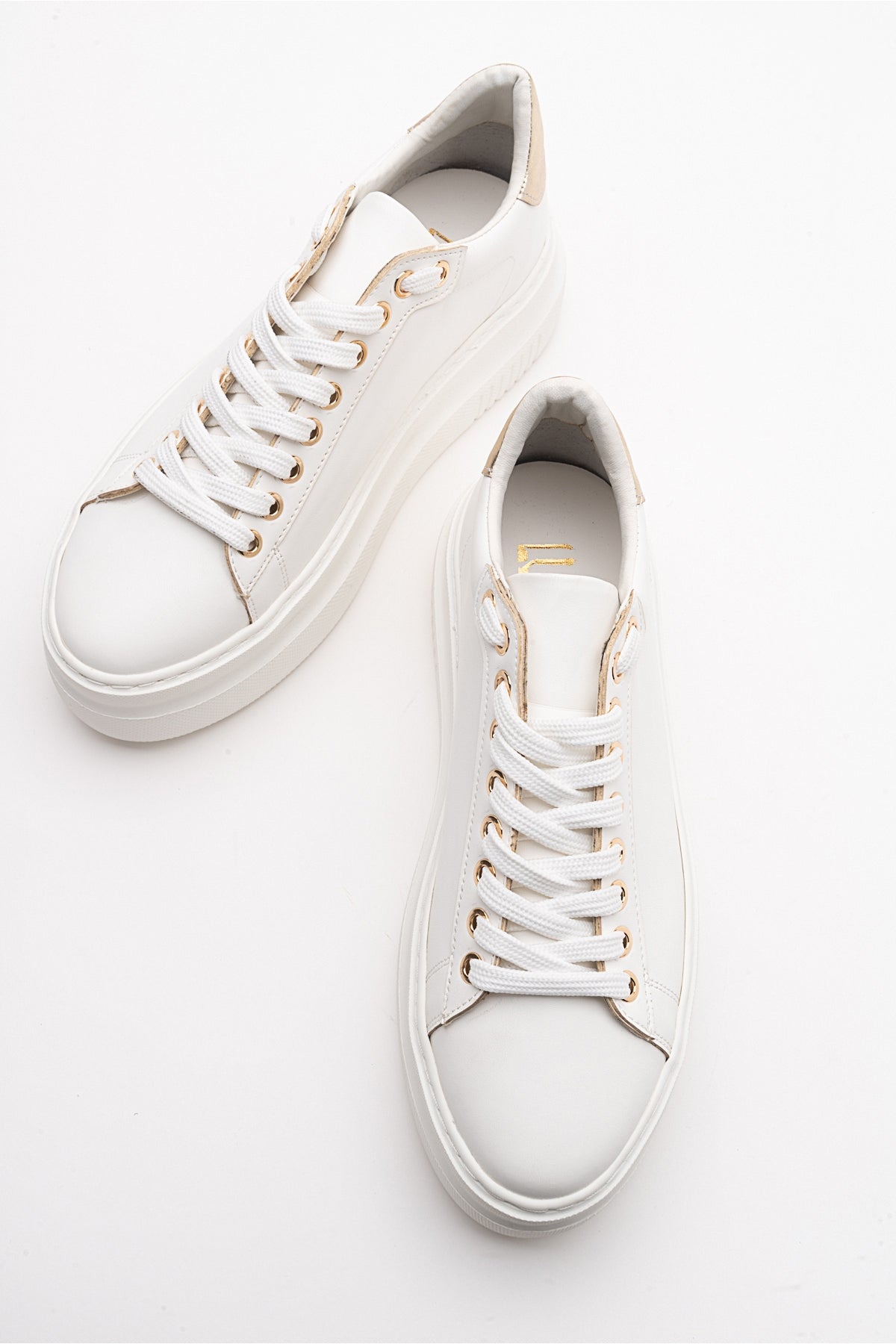 Violette White Platform Sneakers for Women - Trendy Chunky Sole Fashion Sneakers - Perfect for Casual Outfits, Street Style & Everyday Wear