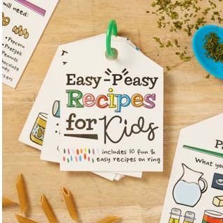 Little Chef Easy P Easy Recipe Card Ring - 100 Recipe Cards for Kids Cooking - Perfect for Home, Classroom & Birthday Gifts