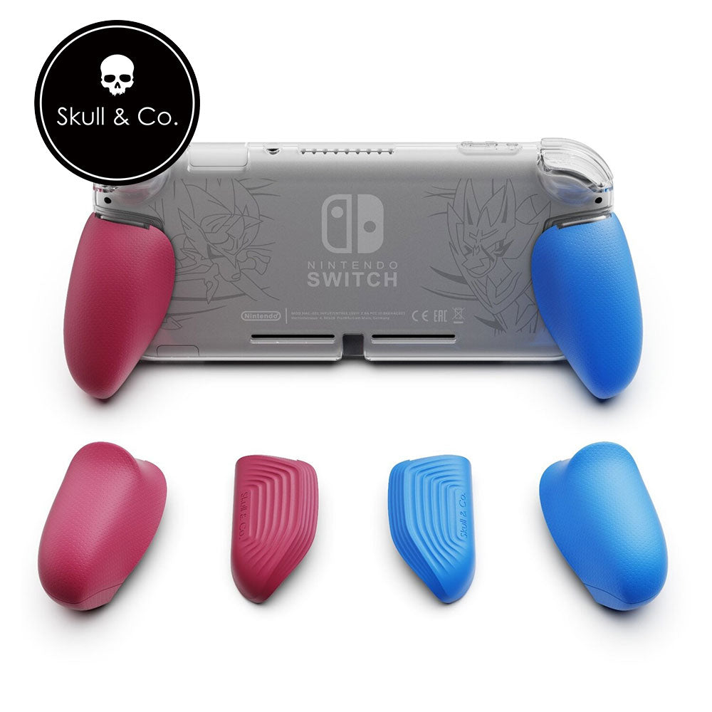 Skull & Co. GripCase Lite for Nintendo Switch Lite - Protective Grip Cover with Ergonomic Design (Cyan & Magenta) | Perfect for Handheld Gaming Comfort & Travel Protection