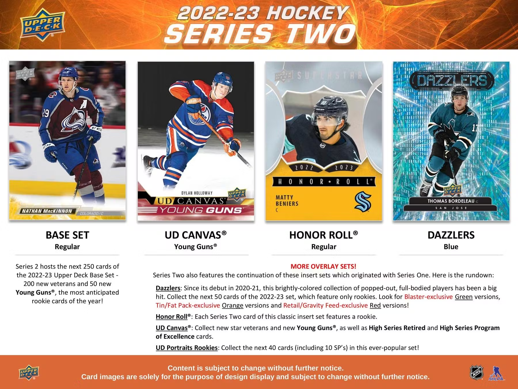 2022-23 Upper Deck Series 2 Hockey 12 Tin Case - Premium NHL Trading Cards Collection for Collectors & Fans - Perfect for Gifts, Investments, and Sports Memorabilia Displays