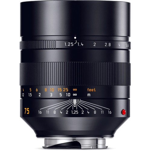 Leica NOCTILUX-M 75mm f/1.25 ASPH Lens for M-Mount Cameras - Perfect for Low Light Photography, Portraits & Professional Videography