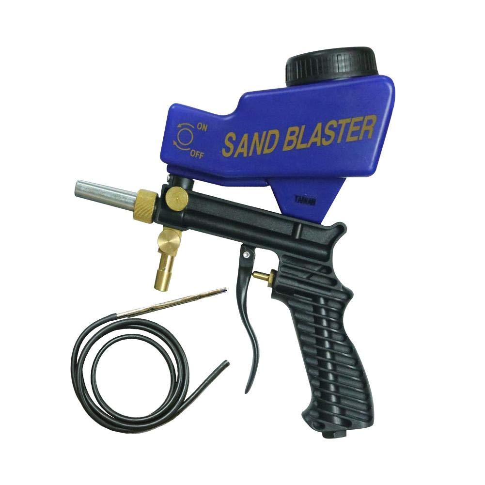 Lorchwise Upgraded Sandblaster Gun Kit - 90 PSI to 150 PSI Soda Blaster with Media for Rust Removal & Surface Cleaning | Perfect for Auto Restoration, Metal Prep & DIY Projects