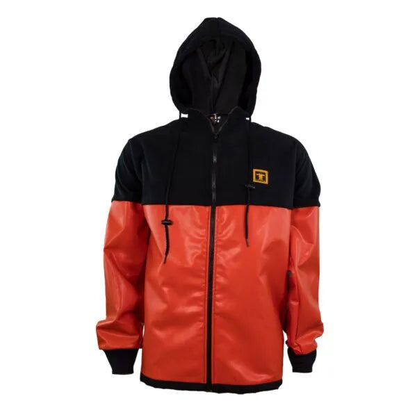 Guy Cotten Tongass Fleece Lined PVC Waterproof Zip Jacket for Men - Fishing, Boating & Outdoor Activities