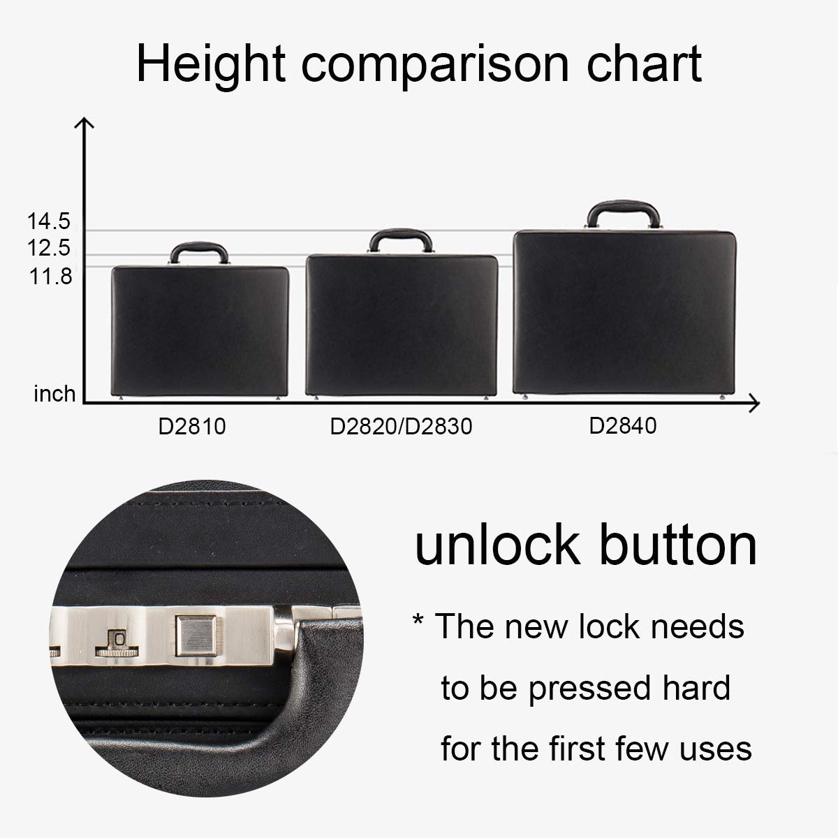 Stylish Hard Shell Briefcase for Men & Women - Thin Hardside Laptop Case with Combination Lock | Perfect for Business Travel, Office Work & Daily Commute