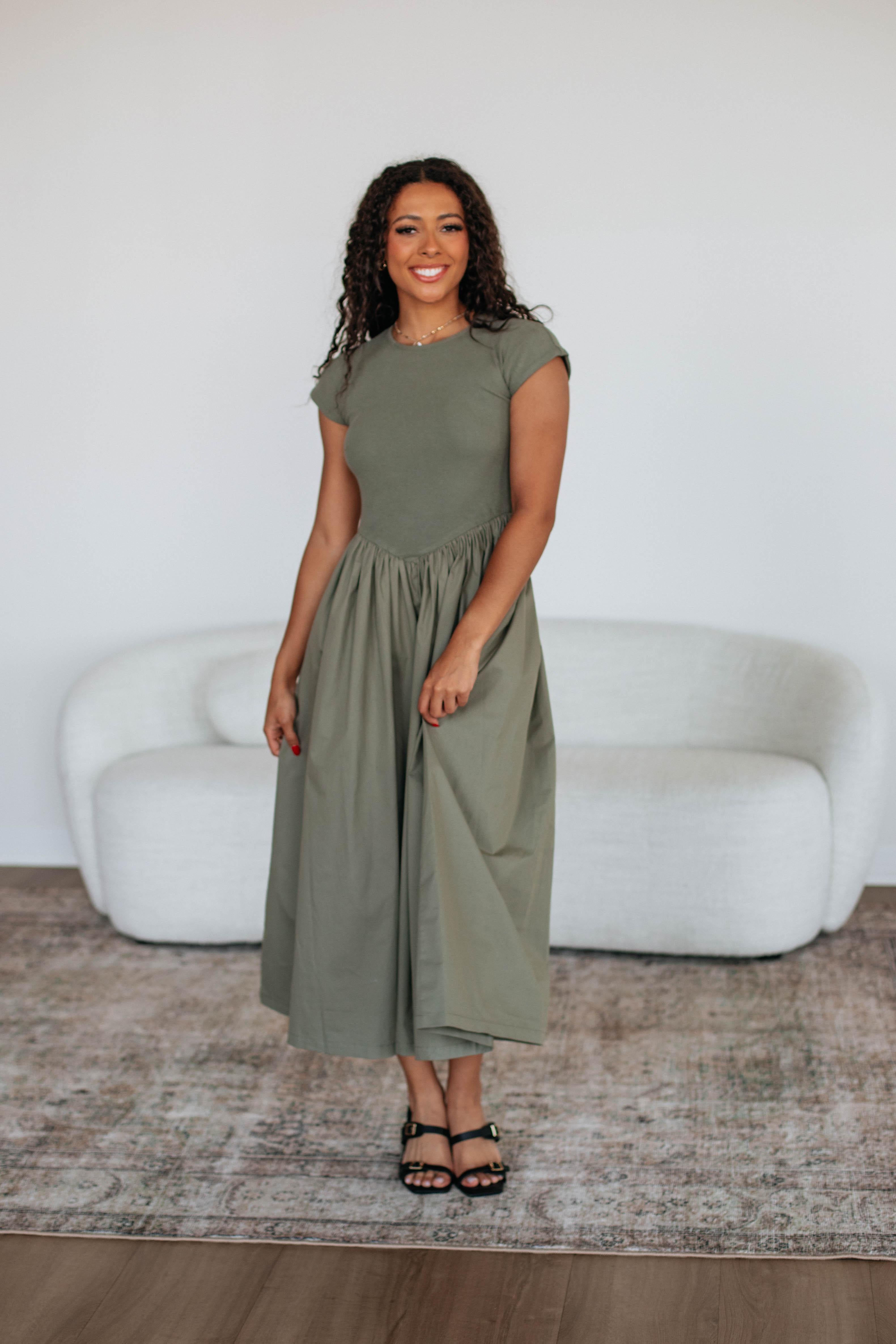 Gezabelle Women's Floral Summer Dress - Elegant Short Sleeve A-Line Dress for Casual Wear, Date Night & Beach Vacation