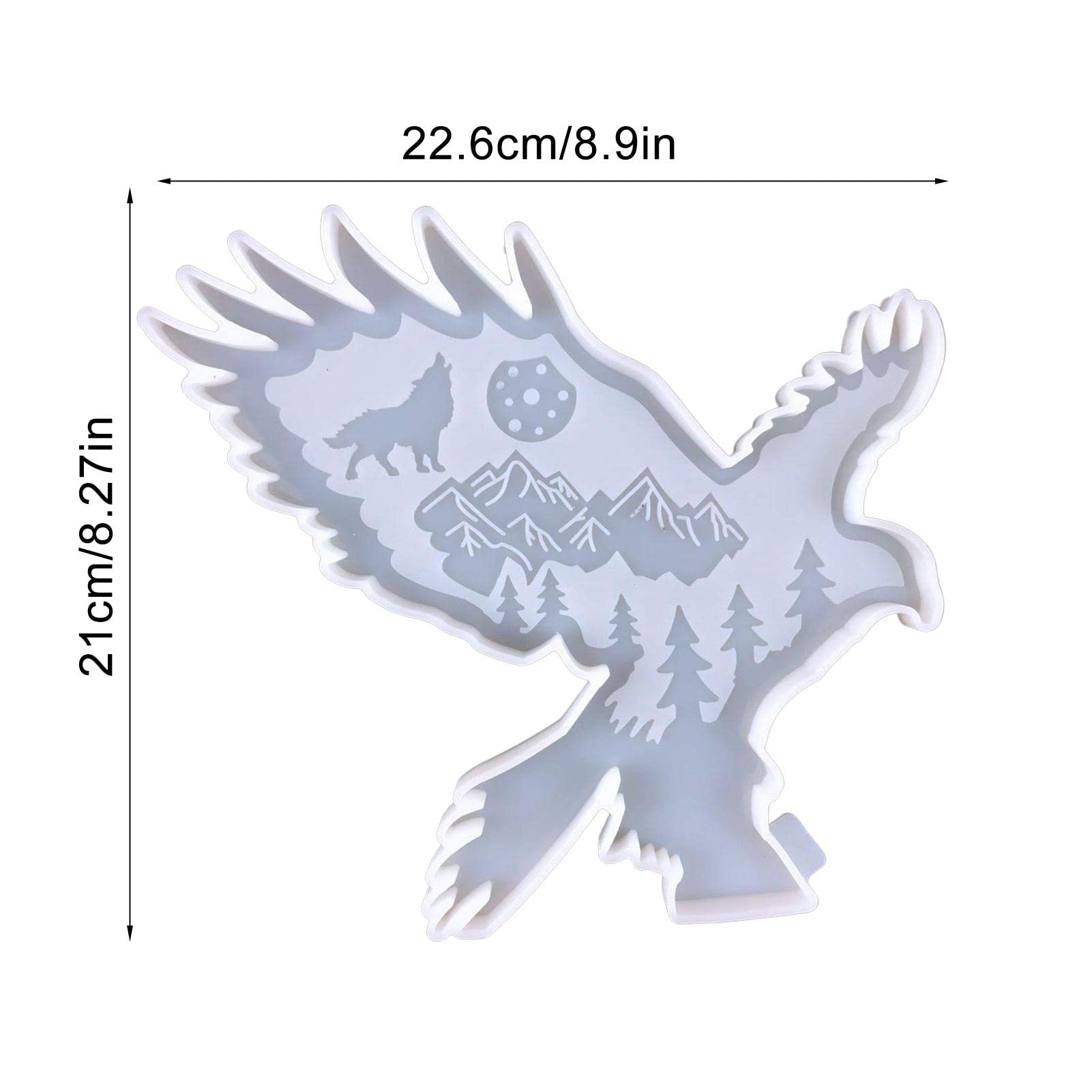 3D Animal Resin Silicone Mold Kit for DIY Crafting - Wolf, Elephant, Horse, Bear, Elk, Eagle Silicone Casting Molds | Perfect for Home Decor, Office Decoration & DIY Gift Making | Living Room, Bar & Craft Room Decorations