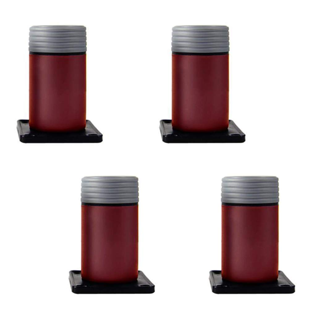 Adjustable Plastic Furniture Legs ×4 - Sofa Replacement Feet, Cabinet & Bed Leg Accessories (8-15cm Height) - 4 Color Table Legs for Coffee Table, End Table & Nightstand - Perfect for Home Office, Living Room & Bedroom Furniture Upgrade