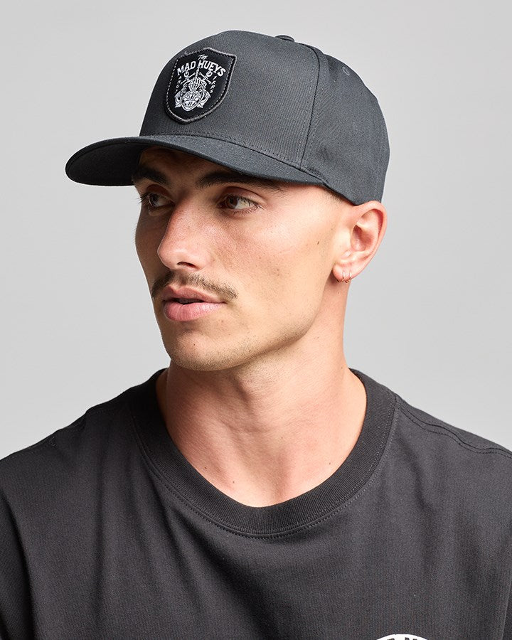 The Mad Hueys AHOY FKRS Twill Snapback Hat - Stylish Adjustable Baseball Cap for Men & Women - Perfect for Casual Wear, Sports, and Outdoor Activities