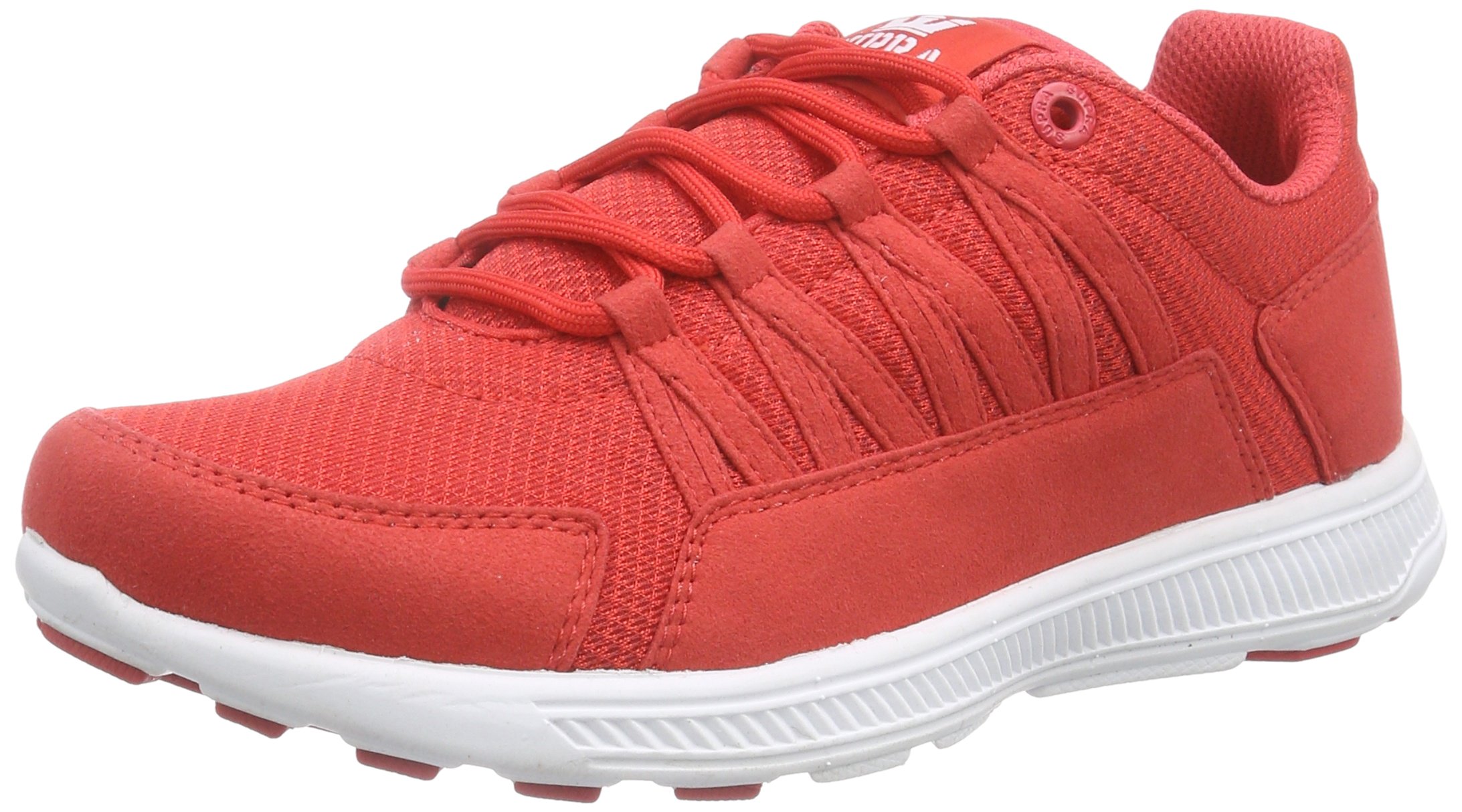 Supra Owen Unisex Adult Sneakers - Red & White Colorway - UK 8.5 - Comfortable Casual Shoes for Streetwear & Everyday Wear