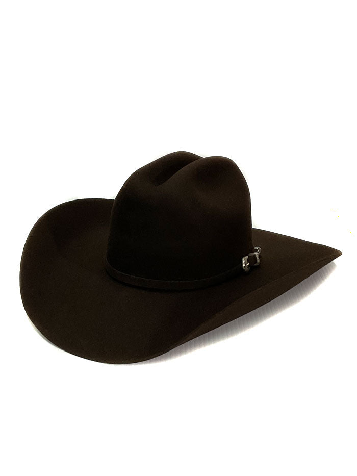 Justin JF0457COUNXL08 4X Promo Western Felt Hat in Chocolate Brown - Perfect for Cowboy Rides, Country Music Festivals & Western Themed Parties