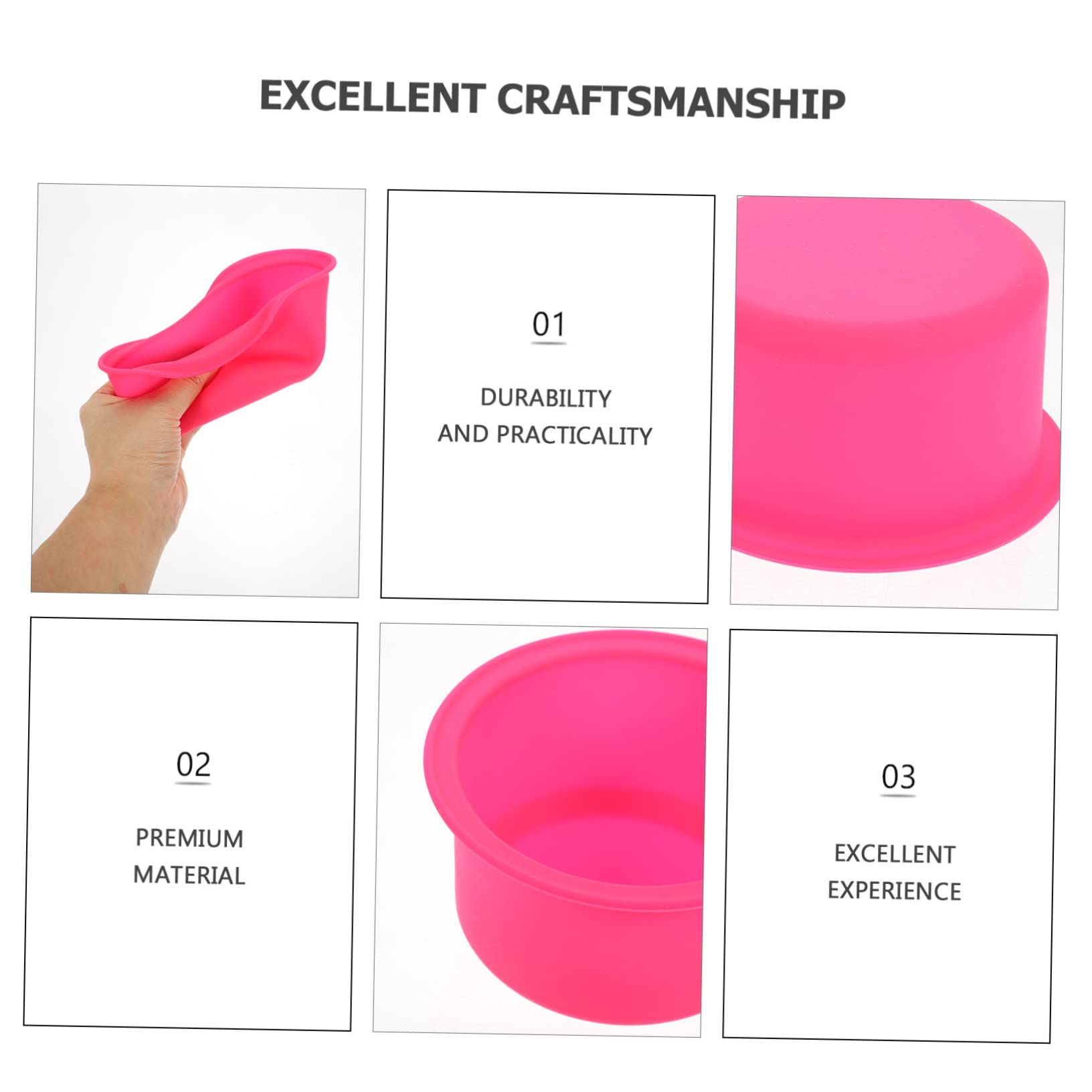 2-Pack Wax Melting Bowls for Hair Removal & Crafting - Wax Bean Melting Pan, Wax Heater Inner Pot with Foam Bears - Perfect for DIY Waxing, Candle Making & Beauty Salon Supplies (Rosy Color)