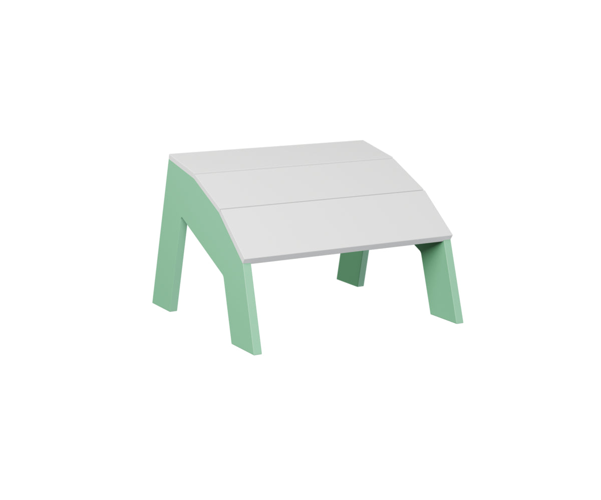 Berlin Gardens Nordic Adirondack Footstool - Outdoor Patio Furniture, Solid Wood Footrest for Garden, Deck & Poolside Relaxation