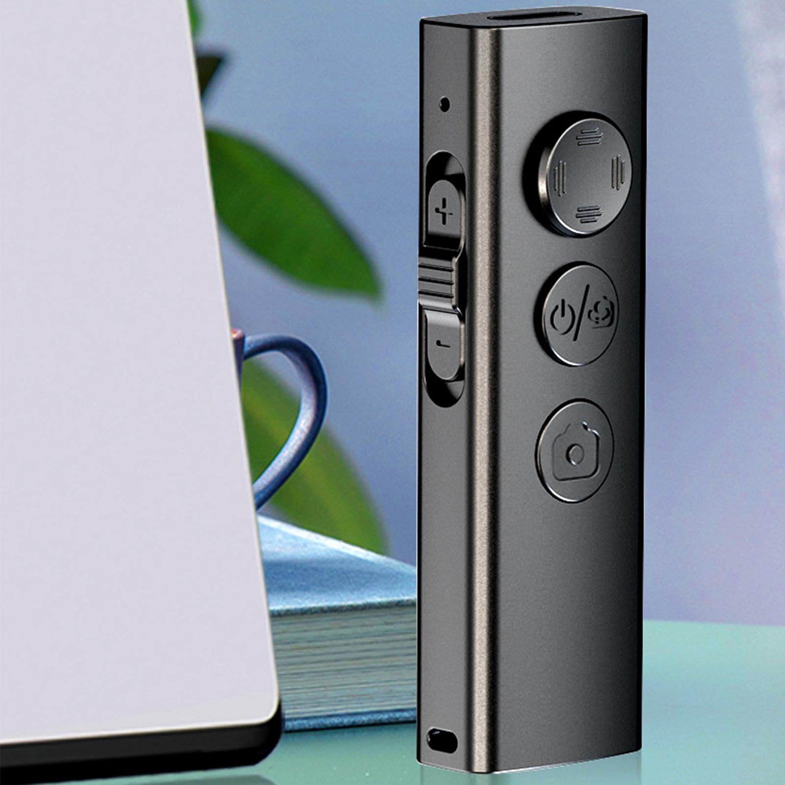 Wireless Camera Remote Shutter for iPhone & Android - Bluetooth Selfie Clicker with Zoom Control | Perfect for Group Photos, Vlogging, and Hands-Free Photography