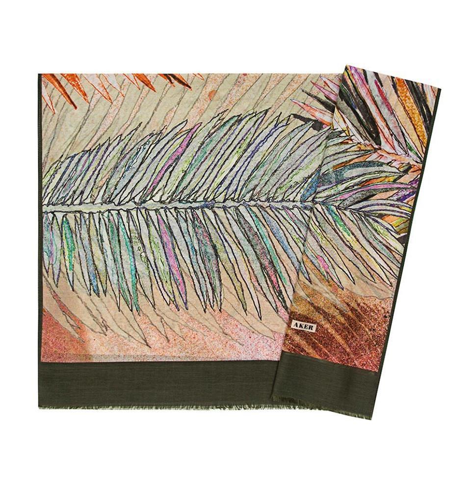 Aker Silk Cotton Patterned Hijab Shawl #7344 452 - Soft & Breathable Muslim Headscarf for Women - Perfect for Daily Wear, Prayer, and Special Occasions
