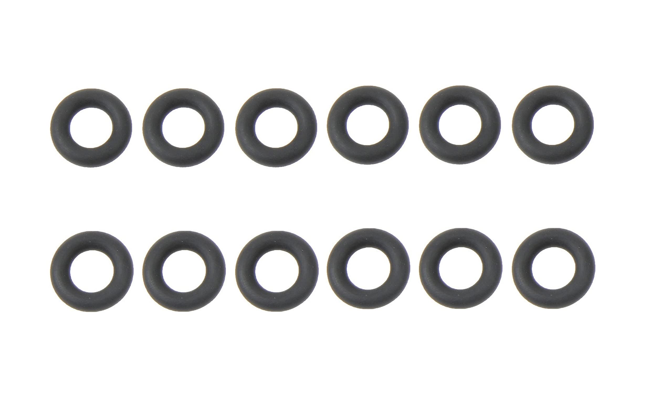 Elring Set of 12 Fuel Injector O-Rings (7.52 X 3.53 mm) - Compatible with Audi, Mercedes-Benz, Porsche, Volkswagen - Perfect for Engine Repair & Maintenance