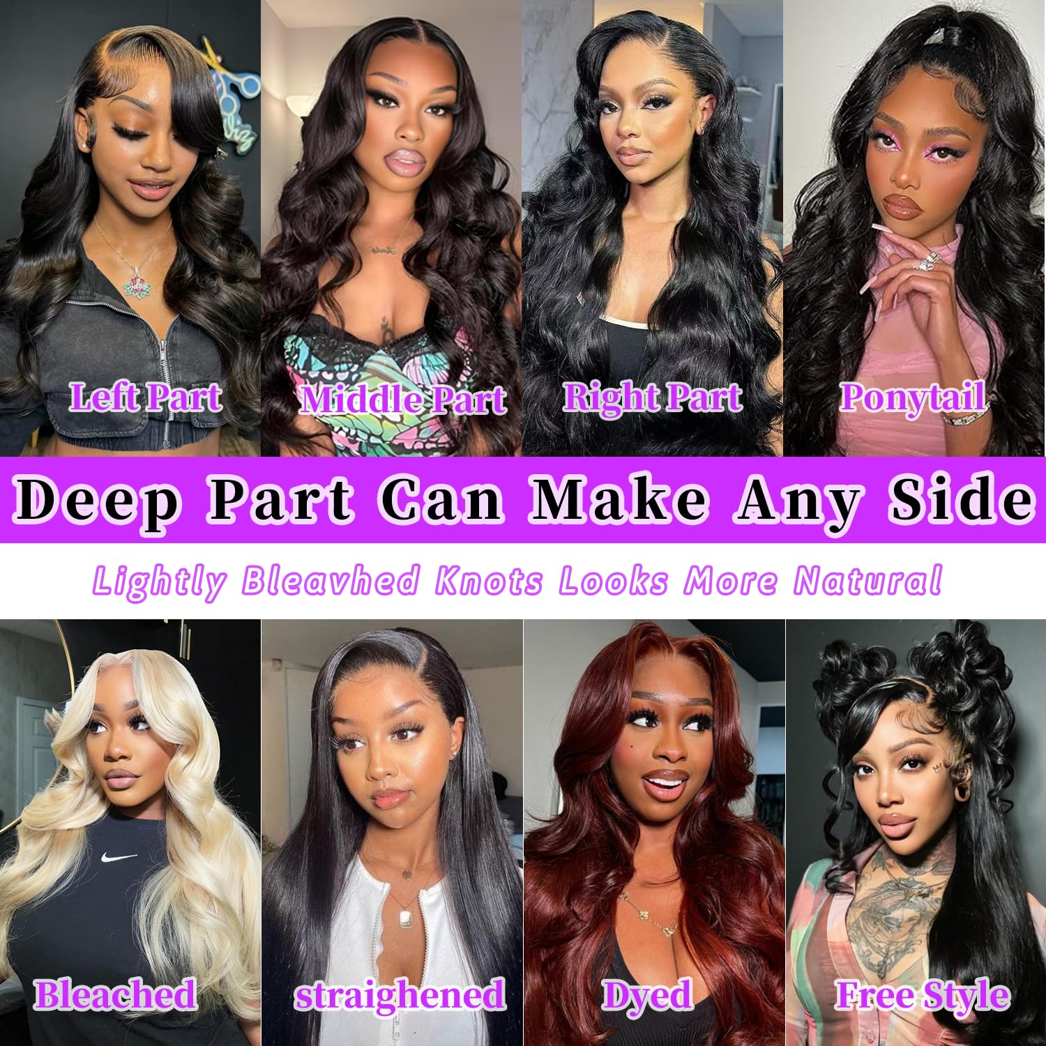 30 Inch Body Wave Lace Front Wigs Human Hair 250% Density 13x6 HD Transparent Lace - Brazilian Virgin Hair Glueless Wig for Women (Natural Black) - Perfect for Daily Wear, Cosplay & Special Occasions