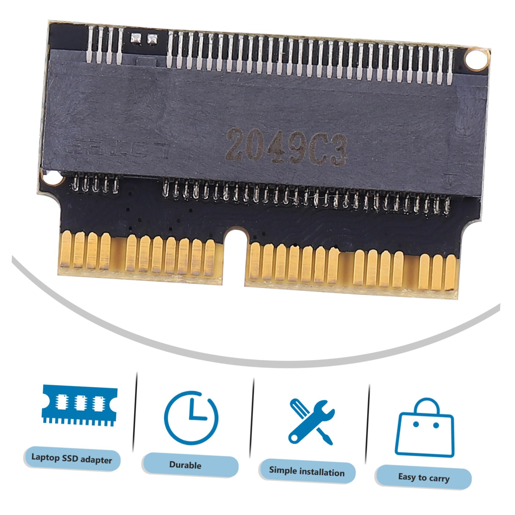 HOMSFOU State Drive Adapter SSD Adapter Card PCB for Laptop Pro Computer, Enhanced Performance for Gaming and Professional Use