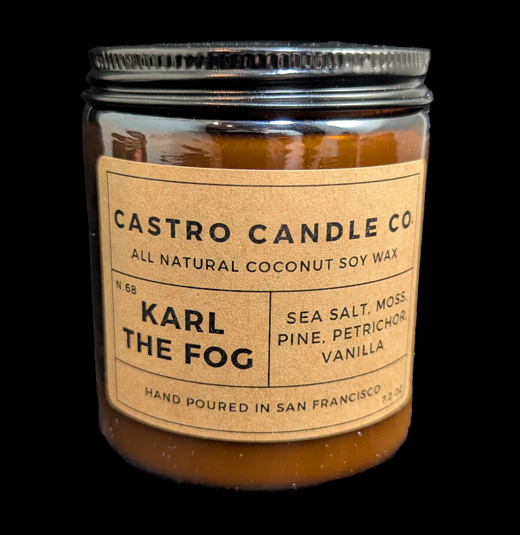 Karl The Fog Scented Coconut Wax Candle - Eco-Friendly Home Decor for Relaxation & Aromatherapy | Perfect for Living Room, Bedroom, and Spa