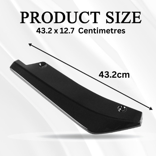 Universal V2 Style Rear Bumper Lip Splitters Guard - 2PCS Set for Car Body Styling & Protection - Perfect for Sports Cars, Tuner Vehicles & Automotive Enthusiasts