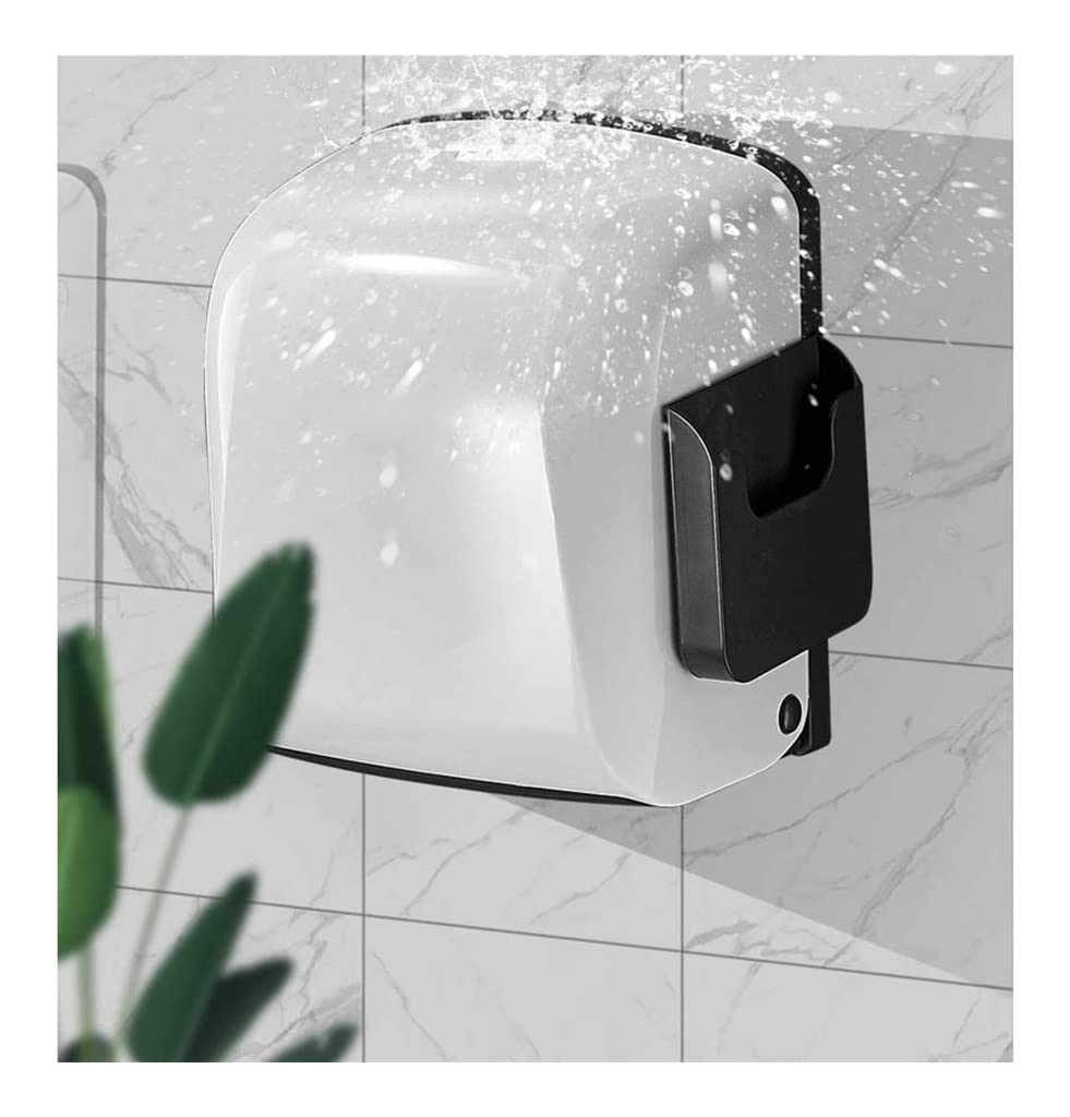 ZYHZJC Self Adhesive Toilet Paper Holder - No Drill Wall Mount, Waterproof & Durable Bathroom Tissue Roll Holder for Home, Hotel, Kitchen (White) - Perfect for Small Spaces, RVs & Apartments