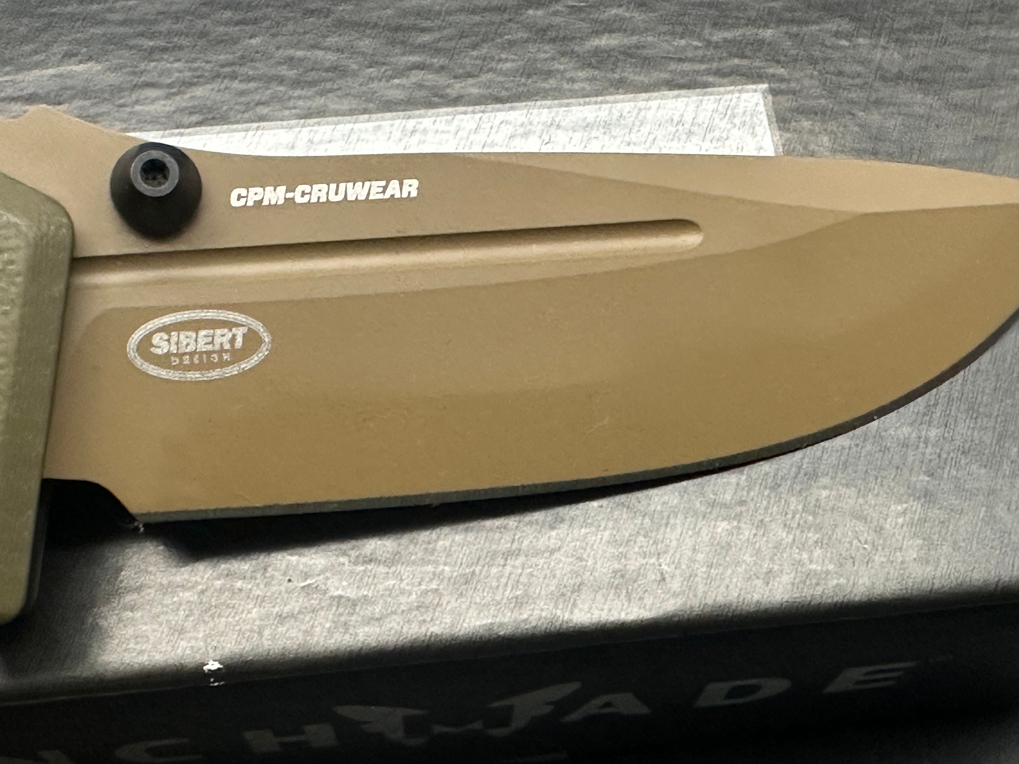 Benchmade 273 Mini Adamas Folding Knife - Olive Drab G10 Handle, CPM CruWear Steel, Plain Edge (BM273FE-2) | EDC, Outdoor, Camping & Survival Knife