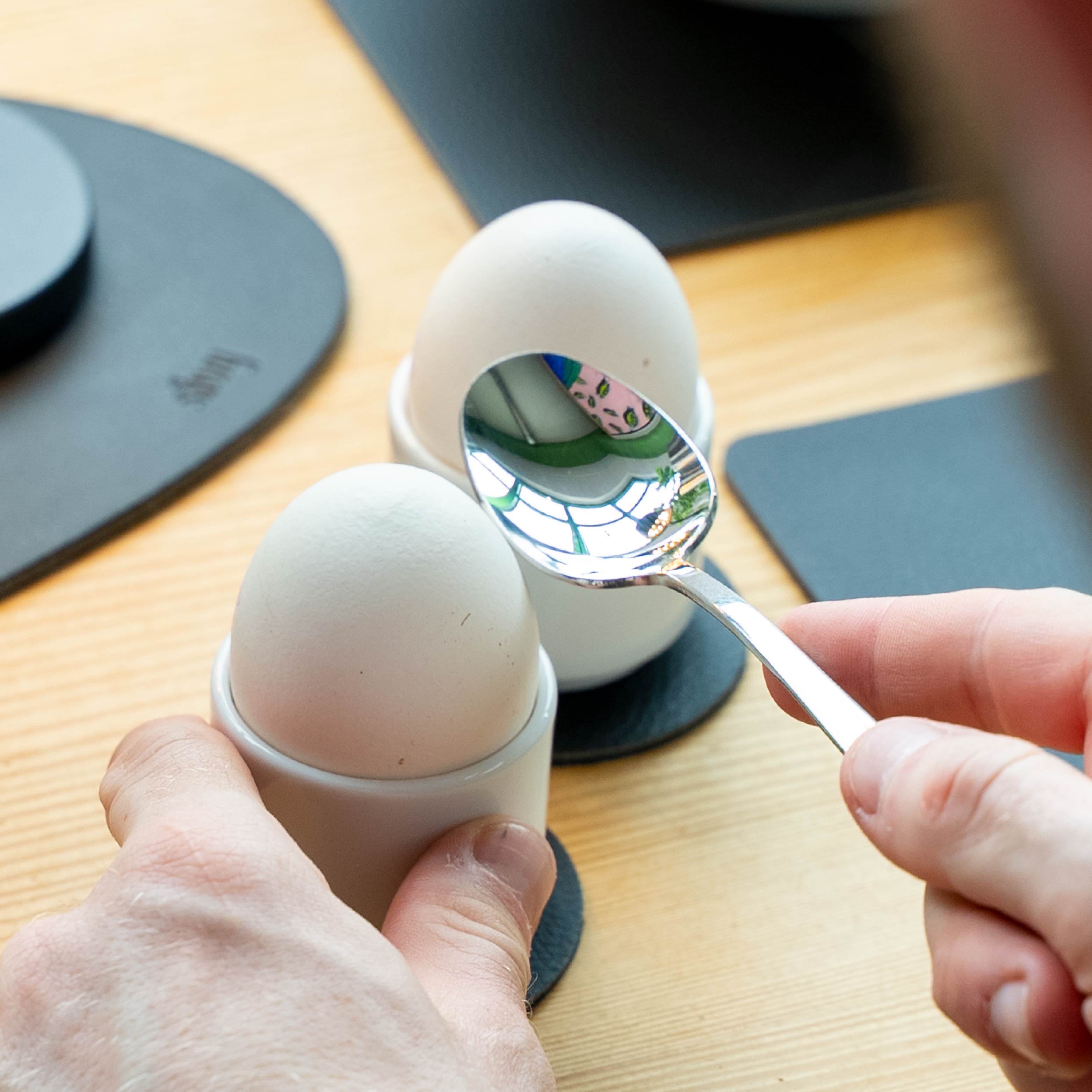 Premium Magnetic Porcelain Egg Cups - Elegant Breakfast Tableware for Easter, Brunch & Home Decor