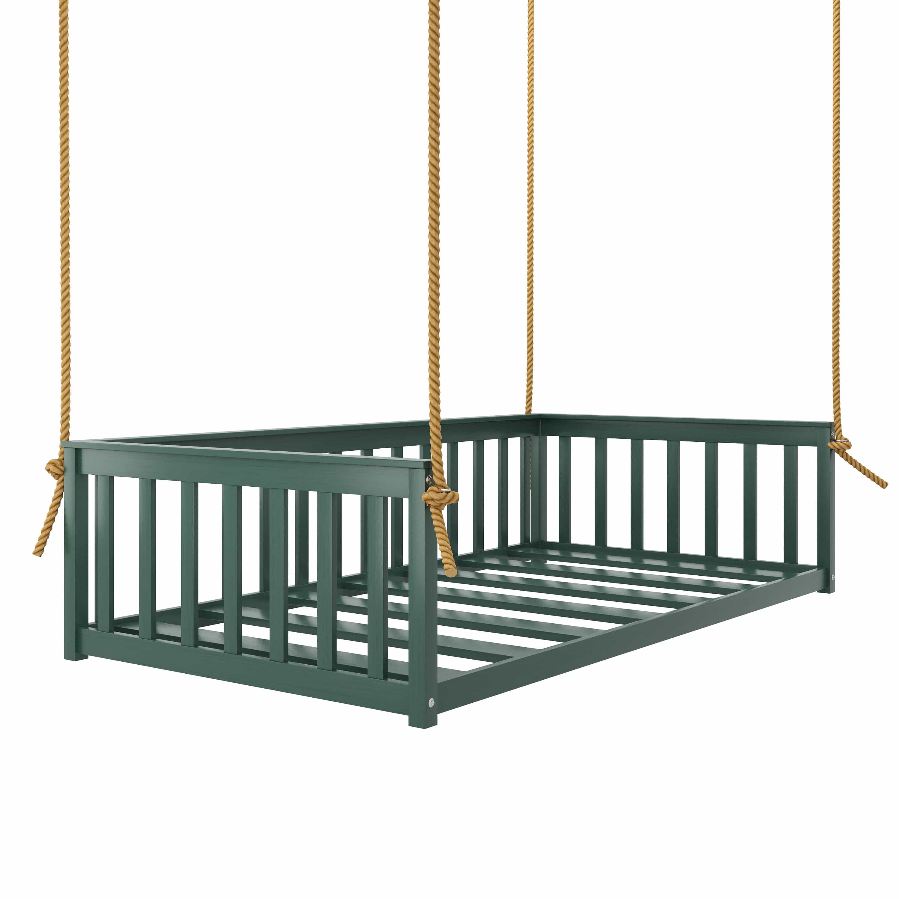 Keystone Amish Co. Twin Columbus Recycled Plastic Daybed Swing - Outdoor Patio Furniture for Porch, Garden, and Backyard Relaxation