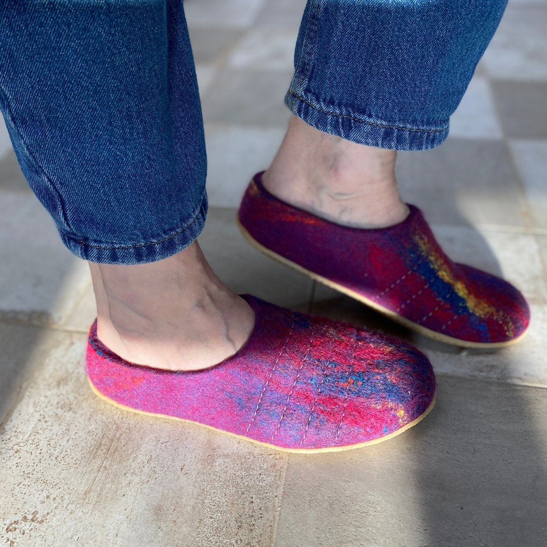 Rainbow COCOON Women's Fuzzy House Slippers - Soft Indoor/Outdoor Comfort for Home, Spa & Lounge - Cozy Winter Warmth & Arch Support