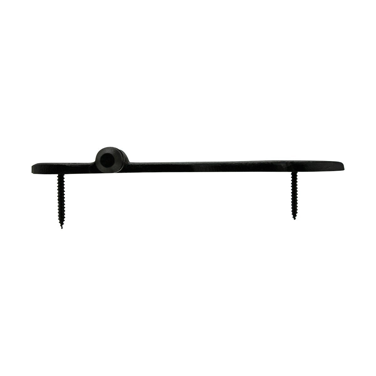 5 Inch Black Wrought Iron Antique Style Barn Door Hinges - Decorative Flush Mount Cast Iron Shed Hinges with Hardware (Pack of 3) - Perfect for Barn Doors, Sheds, Garage Doors & Rustic Home Decor