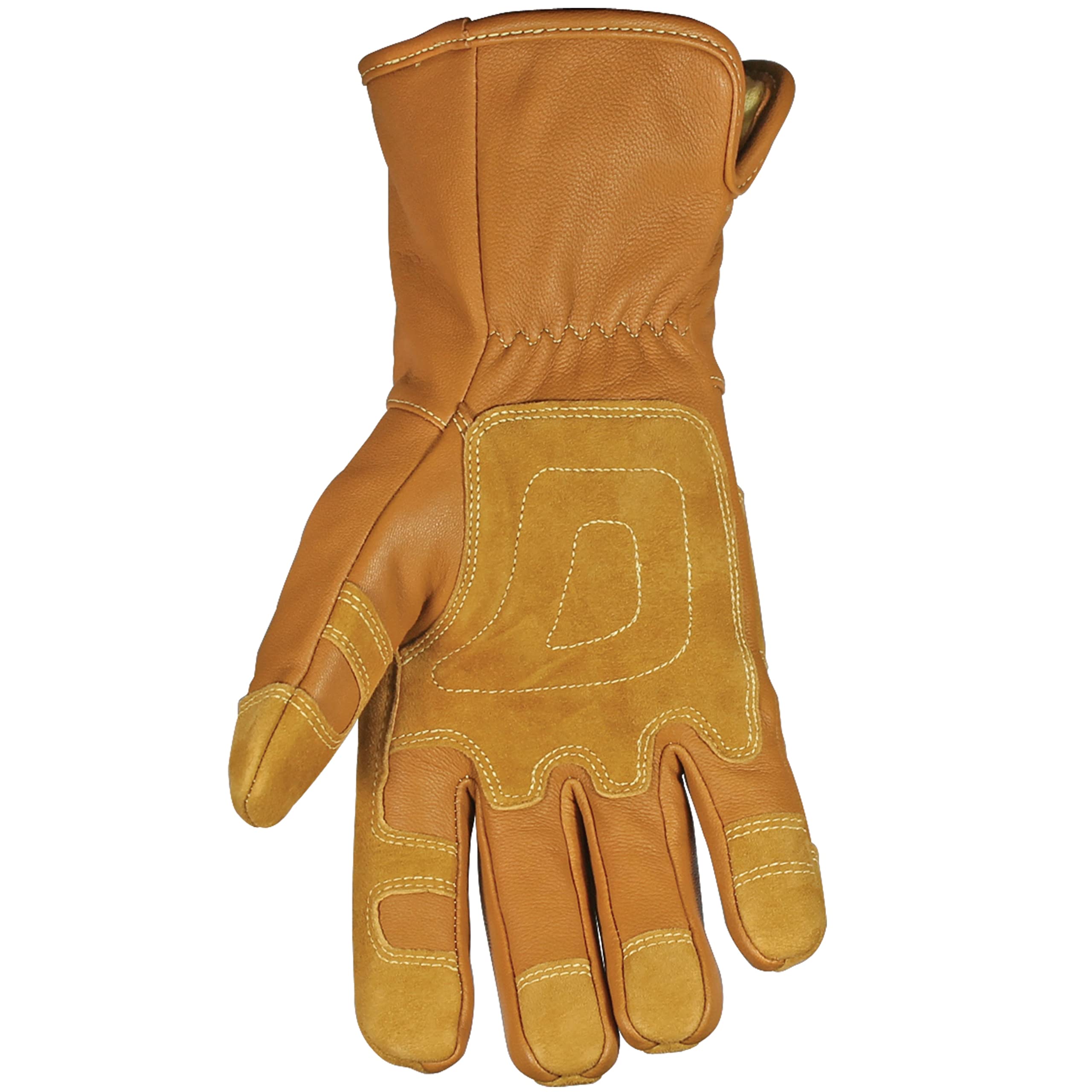 Youngstown Glove 11-3285-60-XL Flame Resistant Waterproof Leather Work Gloves with Kevlar Lining, X-Large - Ideal for Construction, Welding & Outdoor Safety Work