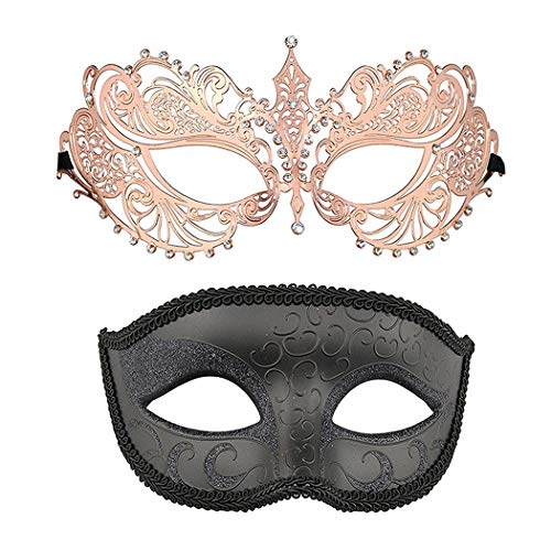 Rose Gold-1+black-1