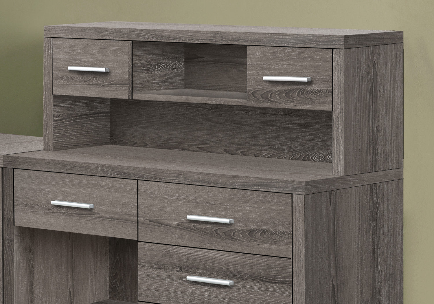 Varo Desk - Modern Dark Taupe Home Office Desk for Small Spaces | Perfect for Remote Work & Study | Durable & Stylish Workspace Solution