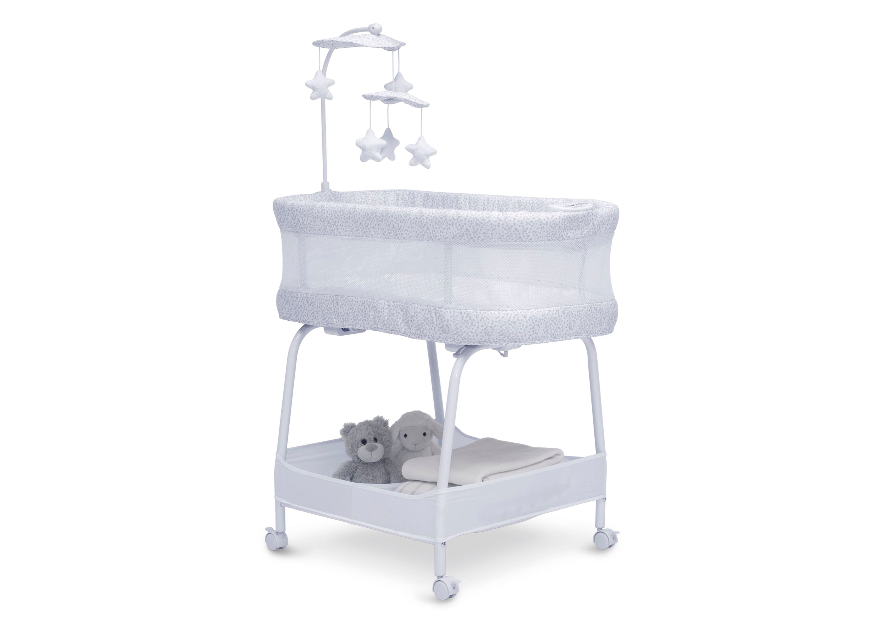SmartSleep Auto Glide Bluetooth Bassinet for Babies - Soothing Motion & Sound Machine for Nursery, Bedroom & Travel Use