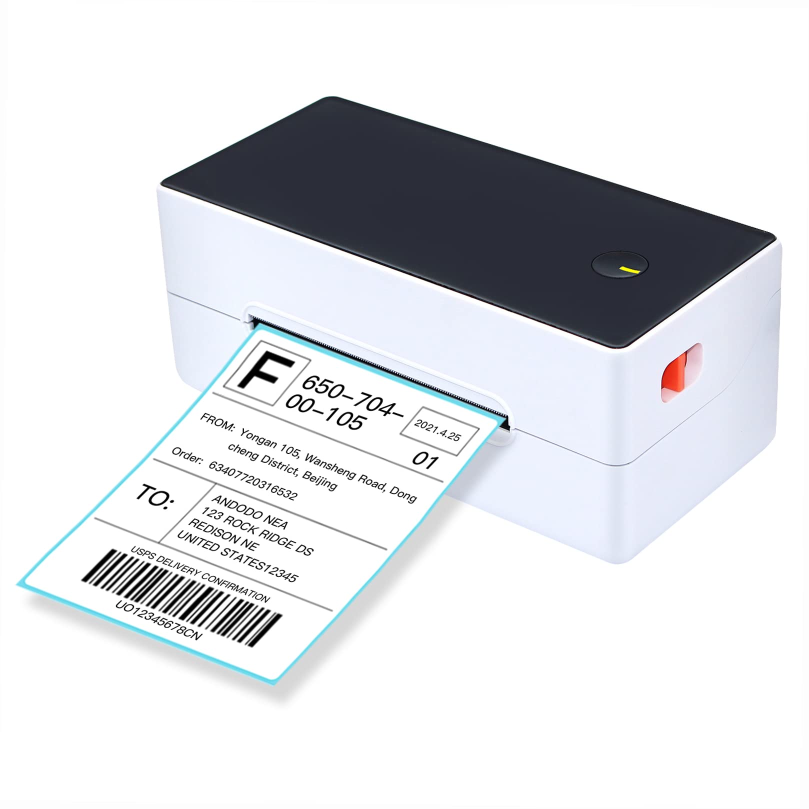 4x6 Direct Thermal Label Printer - High Speed USB Desktop Shipping Label Maker for Postage, Barcodes & Mailing (40-120mm Paper Width) | Perfect for E-commerce, Logistics & Small Business Shipping Labels