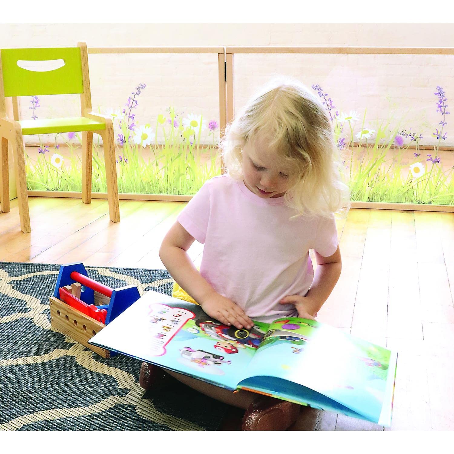 Whitney Brothers 36-Inch Clear Acrylic Nature View Divider Panel - WB0260 - Perfect for Classrooms, Offices & Playrooms - Enhances Social Distancing & Learning Spaces