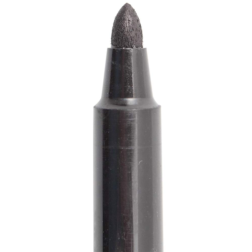 12-Piece Black Brockmark Permanent Ink Marker Pens - Medium Point for Metal, Fabric, Wood & Plastic - Industrial, Warehouse & Everyday Use - Durable Sharp Markers for Labeling, Crafting & DIY Projects