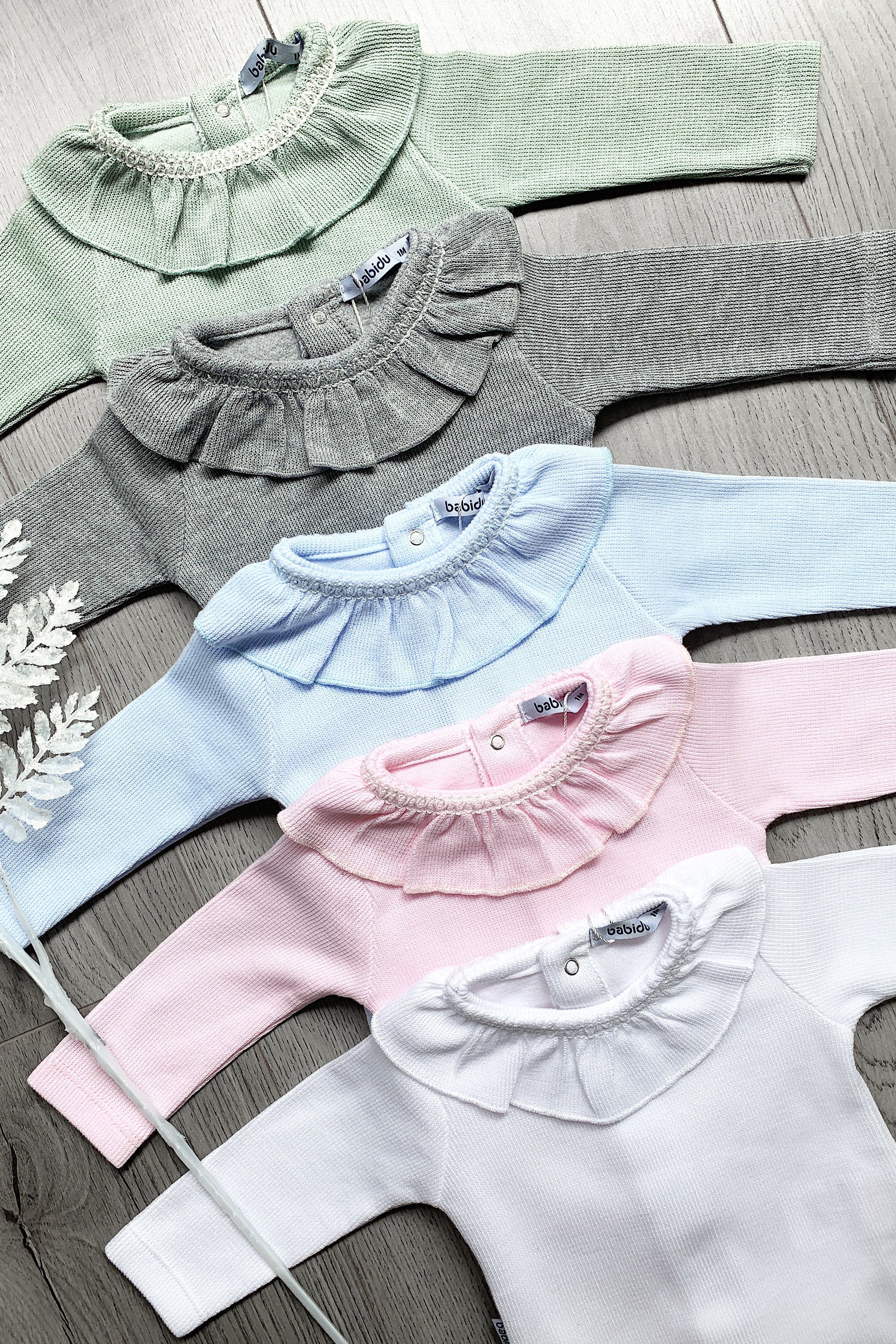 Stylish Knit Ruffle Collar Bodysuit for Women - Soft & Comfortable Baby Doll Top for Layering or Casual Wear