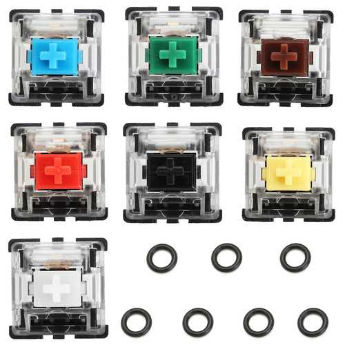 7-Key Switch Tester for Mechanical Keyboards with O-Ring Sample Kit - Perfect for Switch Testing, Sound Dampening & Custom Keyboard Builds
