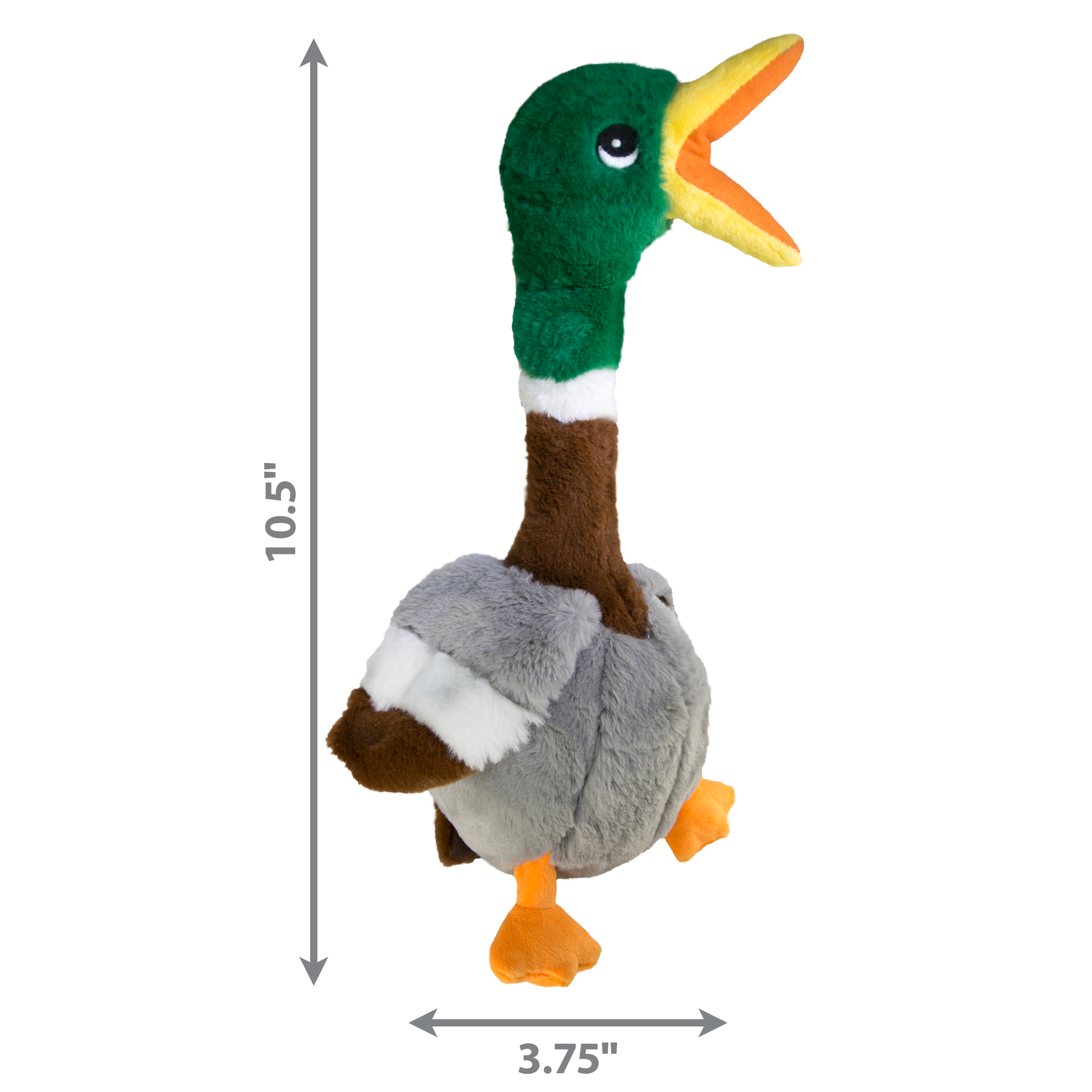 KONG Dog Toy - Honkers Duck Plush Squeaky Toy with Sound for Dogs | Interactive Play & Training for Small & Large Breeds | Perfect for Fetch, Cuddling & Mental Stimulation