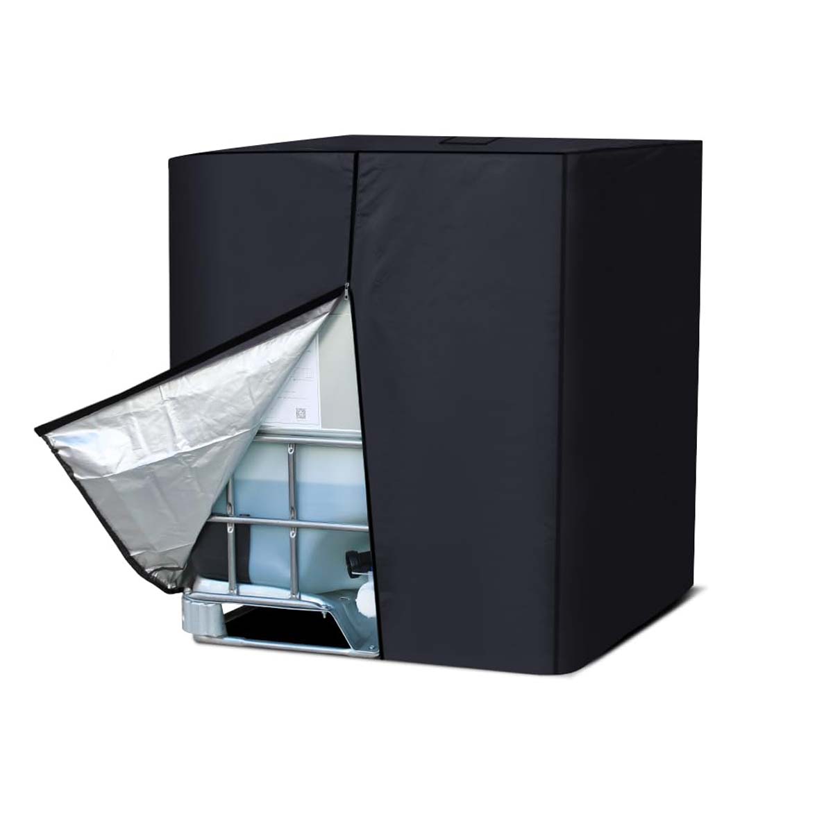 275 Gallon 1000L IBC Tote Water Tank Cover - 420D Waterproof Sunshade Protective Cover for Industrial Storage | Outdoor Use, Agriculture, Chemical Transport Protection