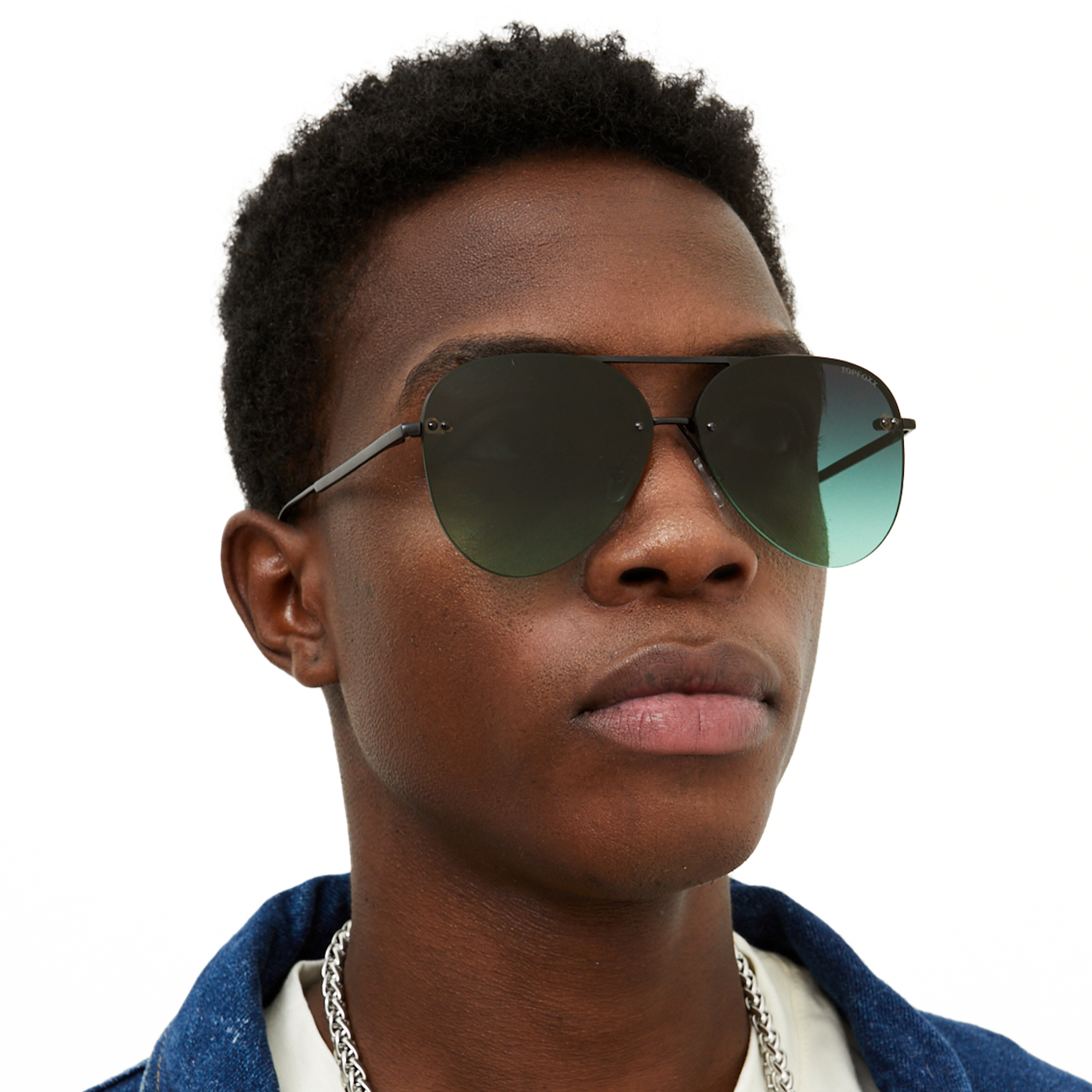 Smaller Megan 2 Dark Green Metal Aviator Sunglasses for Women - Retro Pilot Style UV Protection Shades - Perfect for Driving, Beach & Outdoor Activities
