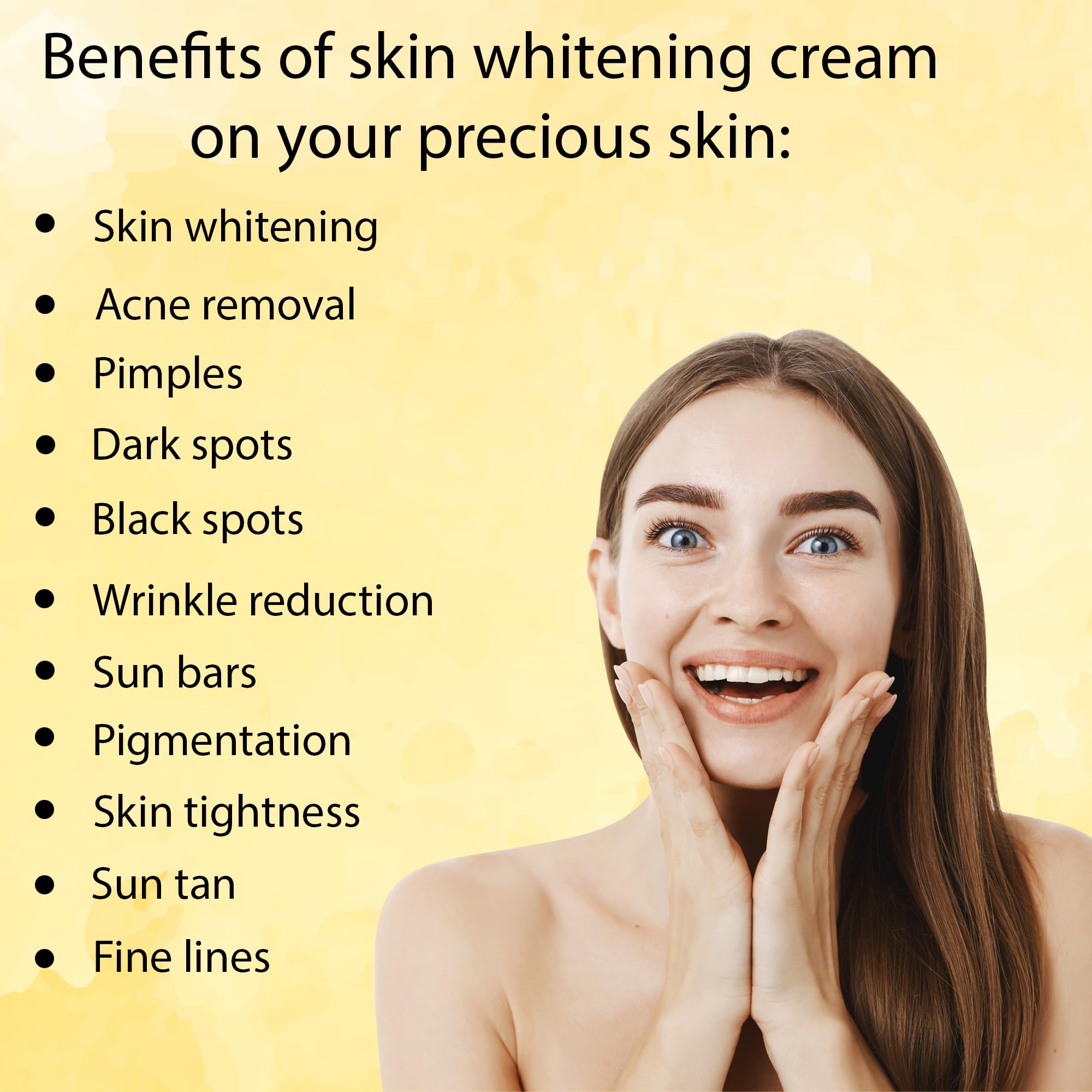 Magic Glow Instant Skin Whitening & Brightening Night Cream - Dark Spot Corrector for Face & Body | Hydrating & Even Skin Tone | Perfect for Nighttime Skincare Routine