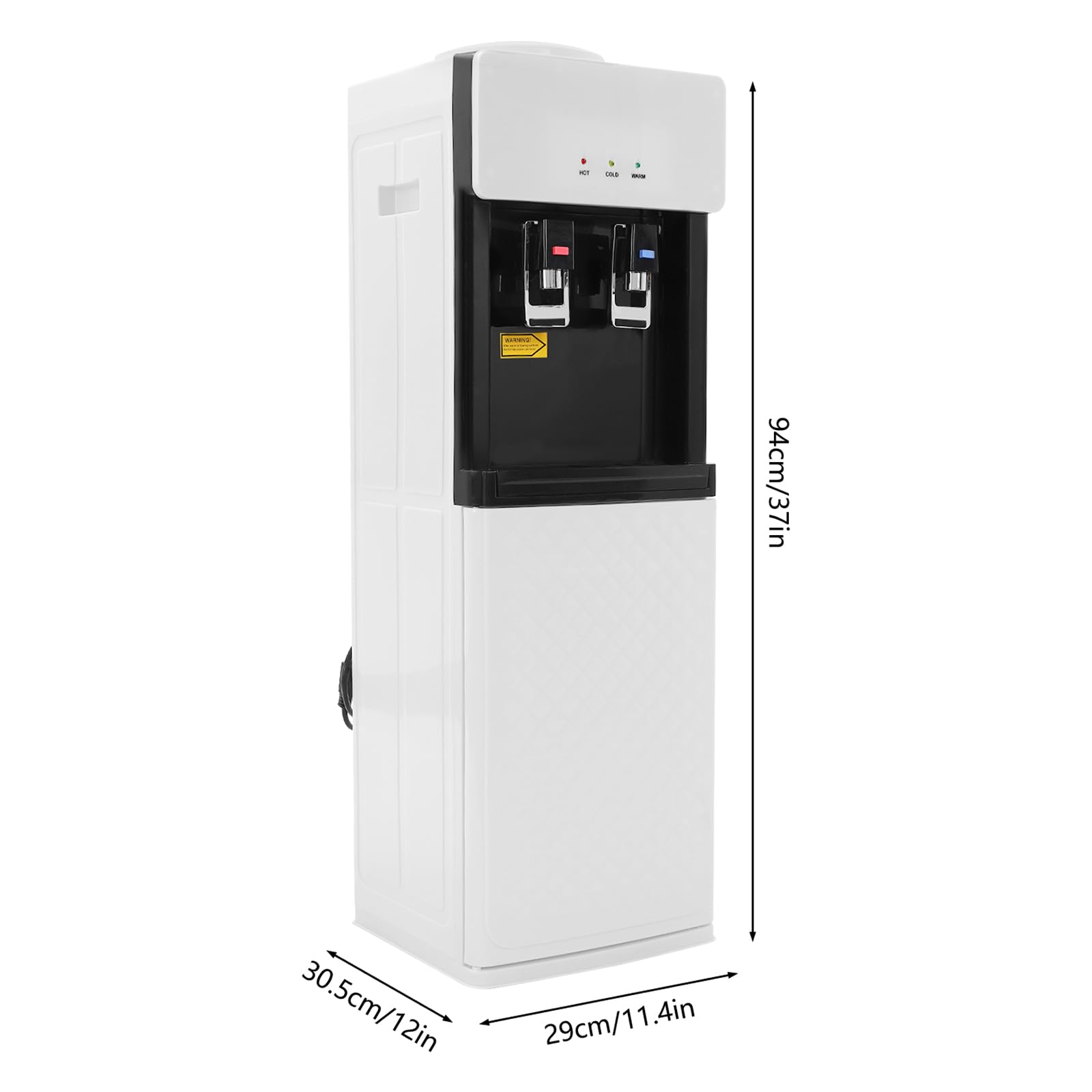 550W Top Loading Hot and Cold Water Dispenser - 5 Gallon Floor Standing Water Cooler with Drinking Fountain, 110V for Home, Office, School, Party & Commercial Use | Perfect for Hydration in Workplaces, Events and Daily Life