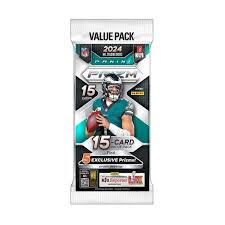 2024 Panini Prizm Football Trading Cards Value Pack - 10 Packs with Exclusive Inserts for Collectors & Fantasy Sports Fans - Perfect for Trading, Gifting & Display